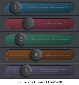 Creative colored design website layout. Vector graphic template