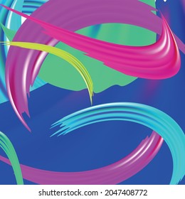 Creative colorful abstract bright background with patterns. imitation of brush strokes. Design for prints, posters, postcards, etc.