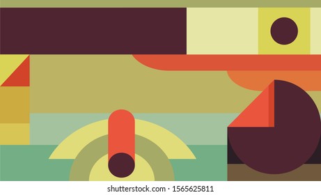 Creative Colorful Abstract Geometric Background - Vector Illustration
