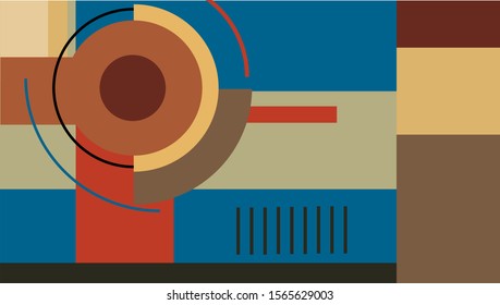 Creative Colorful Abstract Geometric Background - Vector Illustration