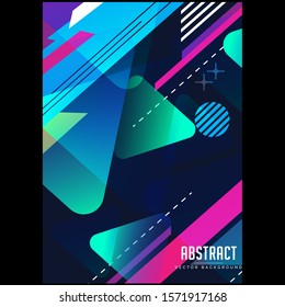 Creative Colorful Abstract Geometric Background - Vector Illustration