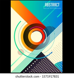 Creative Colorful Abstract Geometric Background - Vector Illustration
