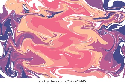 Creative Colorful abstract geometric background. Liquid dynamic gradient waves. Fluid marble texture art design.