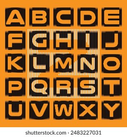 creative colorful alphabet design with a background