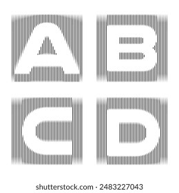 creative colorful alphabet design with a background