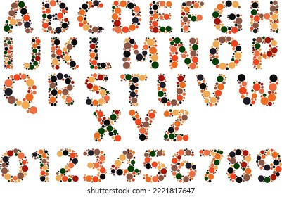 Creative colorful alphabet PNG full HD
