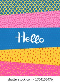 Color de fondo creativo con diferentes texturas. Dibujo de Doodle, adecuado para imprimir, tarjetas de felicitación, pancarta, afiche, portada