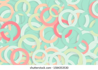 Creative colorful background, vector illustration with circle objects. Vector background. 