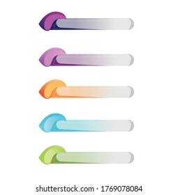 Creative colorful banners vector set design