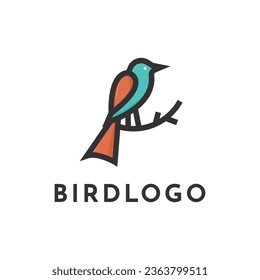 Creative colorful bird logo design ideas
