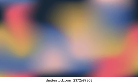 Creative colorful black azure blue white yellow pink beige vector illustration. Abstract blur wallpaper. Posters, covers, rugs, rugs, prints background. Soft pastel digital gradient graphic banner. 