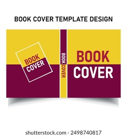 Creative Colorful Book Front cover Layout print ready template Design