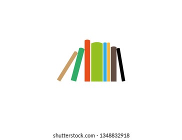 Creative Colorful Books Logo Vector 