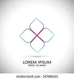 Creative Colorful Business icon. Technology styles vector logo design template.
