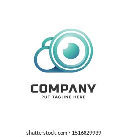 Creative colorful camera logo collection  for startup and business