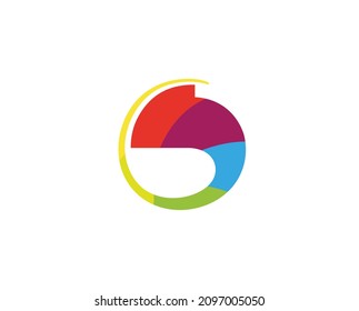 creative colorful chameleon logo vector