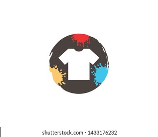 Creative Colorful circle colorful tshirt Logo Design Symbol Vector Illustration