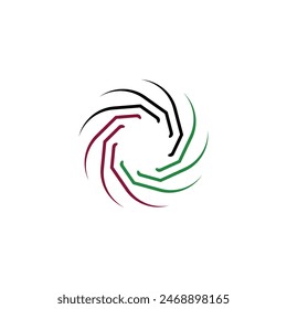 Creative colorful circle  vector logo template design 