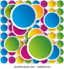 Creative colorful circles background vector illustration