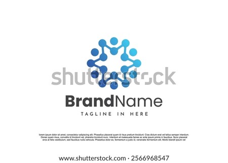 Creative colorful Community Logo Icon Design Vector