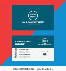 Creative Colorful Corporate Unique Smart Simple Office Stationery Business Card Design