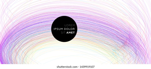 Creative colorful flow lines geometric background. Trendy wave liquid composition design. Eps10 vector illustration