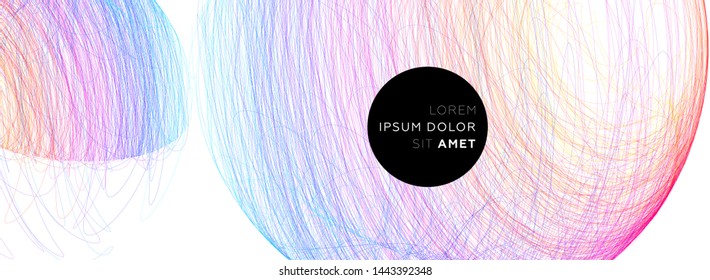 Creative colorful flow lines geometric background. Trendy wave liquid composition design. Eps10 vector illustration