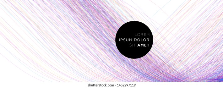 Creative colorful flow lines geometric background. Trendy wave liquid composition design. Eps10 vector illustration