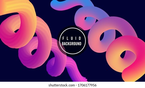 Diseño de fondo fluido creativo y colorido