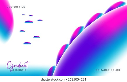 Creative colorful fluid background with floating shapes. Perfect for UI UX backgrounds, web banners, or children product packaging.