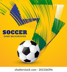 creative colorful football game design background