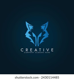 Creative Colorful Fox Logo Vector Illustration