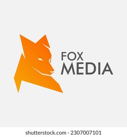 Creativo colorido Fox moderno logo gradiente elemento de concepto vector