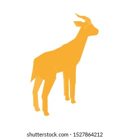 Creative Colorful Gazelle Logo Design Vector Symbol Illustration