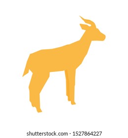Creative Colorful Gazelle Logo Design Vector Symbol Illustration