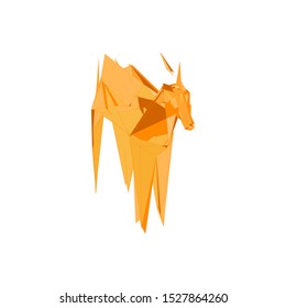 Creative Colorful Gazelle Logo Design Vector Symbol Illustration