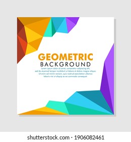 Creative Colorful Geometric Background. Modern Horizontal Composition. Abstract Illustration.