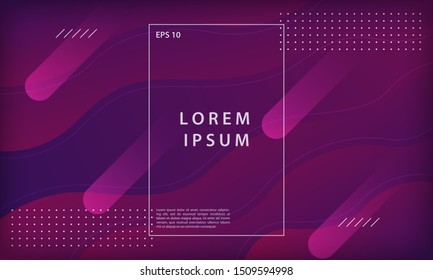 Creative colorful gradient geometric background. Modern trendy vector design template with fluid shapes composition.