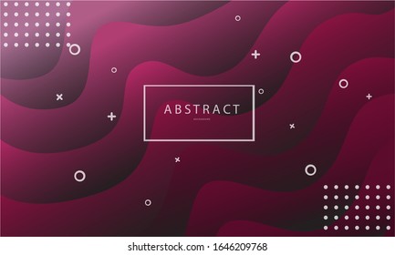 Fondo geométrico de degradado de color creativo. Plantilla moderna de diseño vectorial con composición de formas fluidas.