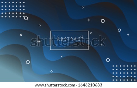 Creative colorful gradient geometric background. Modern trendy vector design template with fluid shapes composition.