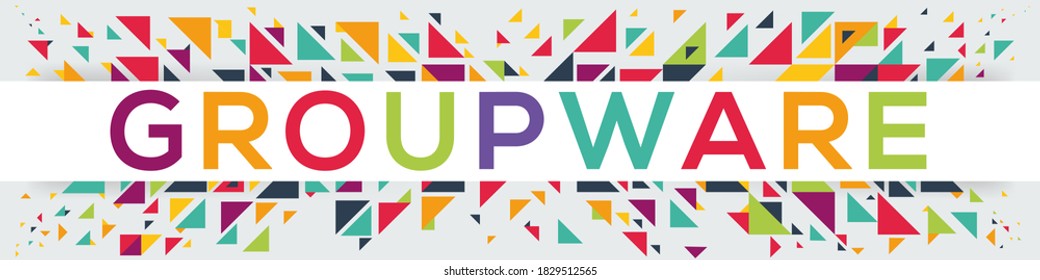 diseño de texto creativo colorido (trabajo en grupo), escrito en inglés, ilustración vectorial.