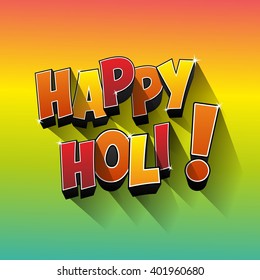 Creative colorful happy holi greeting card vector background
