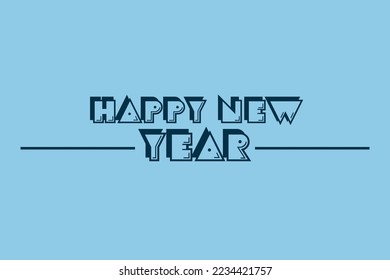 Creative colorful happy new year 2023 vector design template