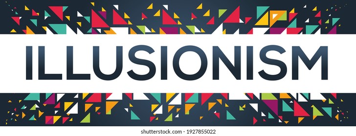 creative colorful (illusionism) text design, written in English language, vector illustration.
