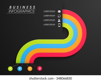 Creative colorful infographic elements layout for your Business reports and presentation.