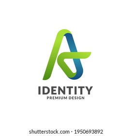 creative colorful initial letter a logo vector