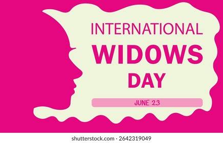 CREATIVE AND COLORFUL INTERNATIONAL WIDOWS DAY VECTOR COVER, BACKGROUND, POSTER, TEMPLATE, FLYER, BANNER GRAPHICS ILLUSTRATOR NEW DESIGN