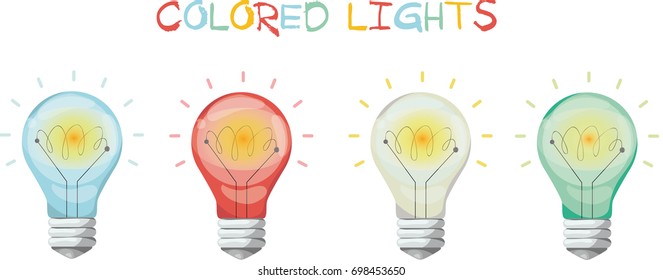 creative colorful lamp. isolated object icon.