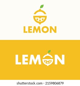 creative and colorful lemon logo concept