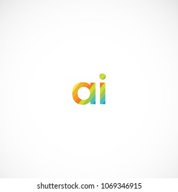 Creative colorful letter ai vector designs